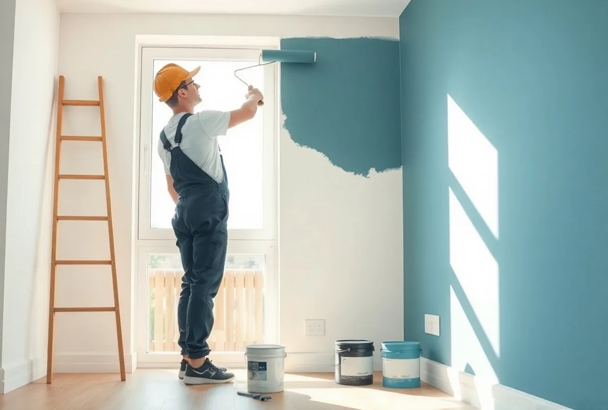 Peintre Bezons 95870 en intervention sur un chantier
